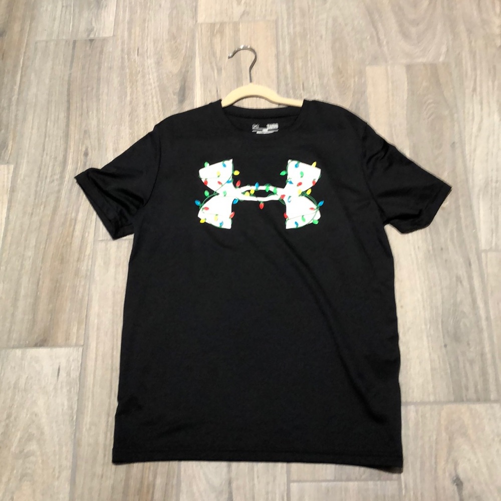 Under armor Christmas lights T-shirt